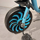 Детский трехколесный велосипед с корзинкой и регулируемым сидением по высоте. Голубой., фото 3