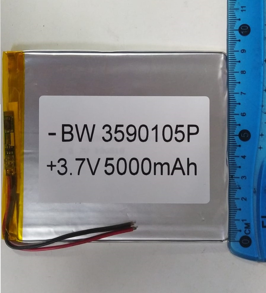 Литий-полимерный аккумулятор BW 3590105 (102X90X3mm) 3,7V 5000 mAh - фото 4 - id-p109279227