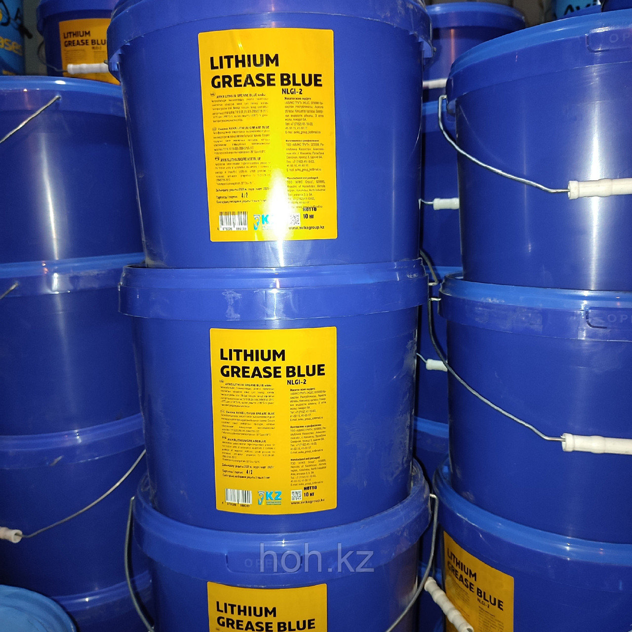 Смазка  AVIKS LITHIUM GREASE BLUE синяя ведро 10 кг