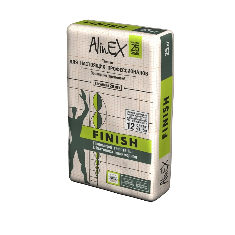 Шпатлевка AlinEX FINISH, 25 кг - фото 1 - id-p109279899