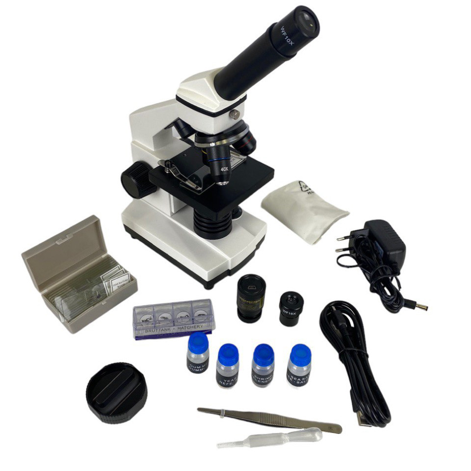 Микроскоп Эрудит ETM-42XT (монокулярный, с видеоокуляром, в кейсе) - фото 1 - id-p100389450