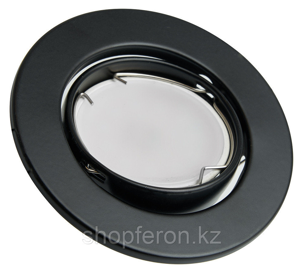 Светильник потолочный встраиваемый Feron DL11 MR16 50W G5.3 чёрный матовый, фото 1