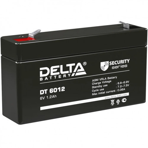 Delta Battery DT 6012 сменные аккумуляторы акб для ибп (DT 6012) - фото 1 - id-p103351041
