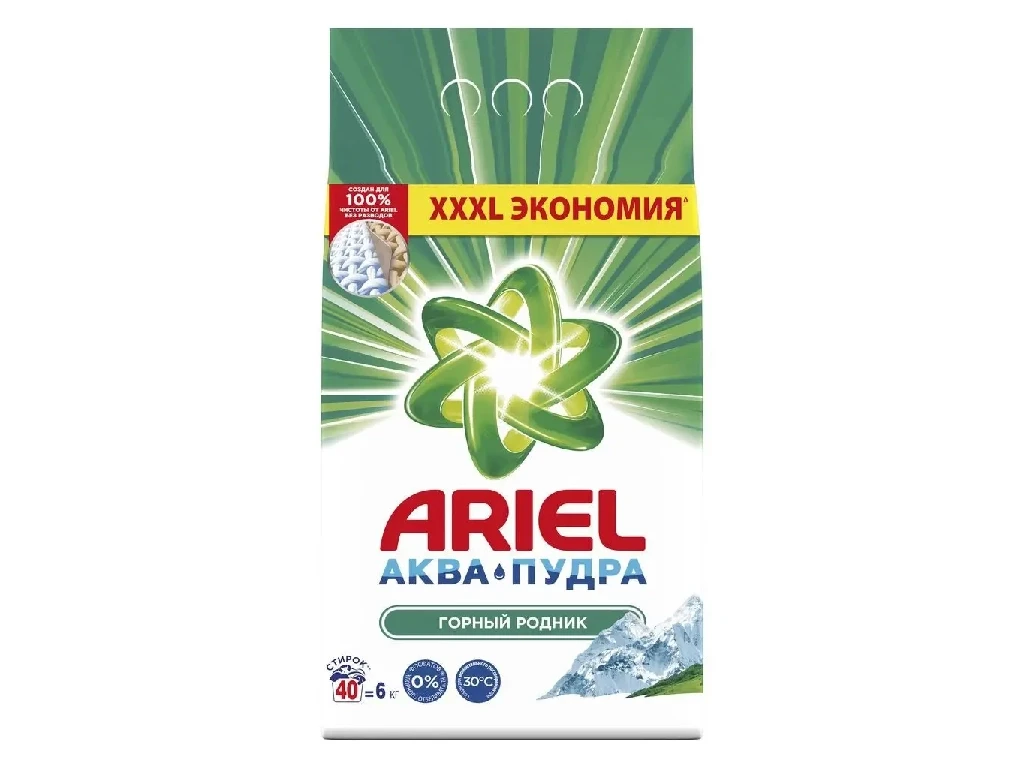 Купить Стиральный порошок Ariel, автомат 6 кг. по лучшей цене в Алматы ...