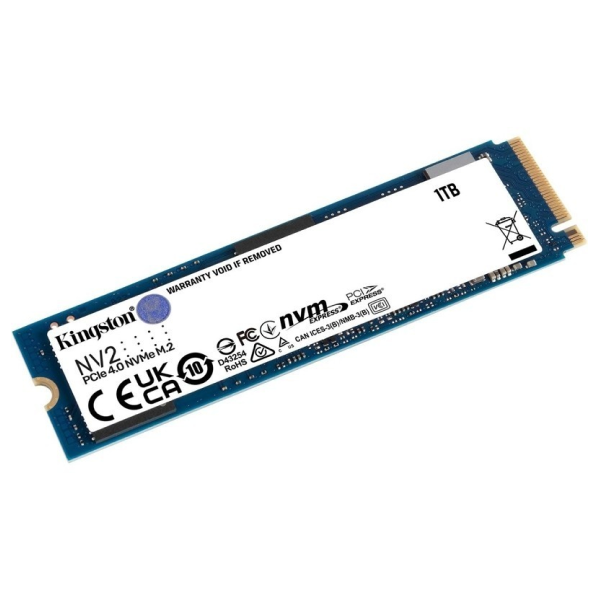 Твердотельный накопитель SSD M.2 PCIe Kingston SNV2S, 1TB ,1 TB SNV2S/1000G, PCIe 4.0 NVMe - фото 1 - id-p109085932