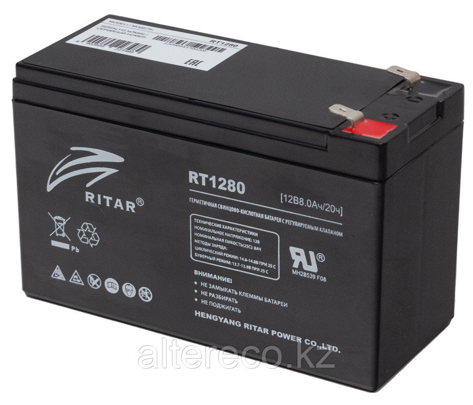 Аккумулятор Ritar RT1280 (12В, 8Ач)