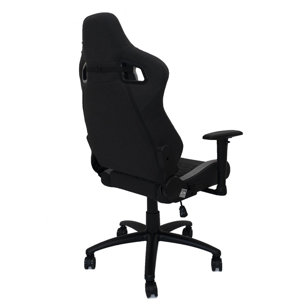 Кресло игровое Gamdias ZELUS M2 Weave, черный/серый, ткань, 140 кг, 2D, 90°-150°, крестовина металл - фото 3 - id-p109283956