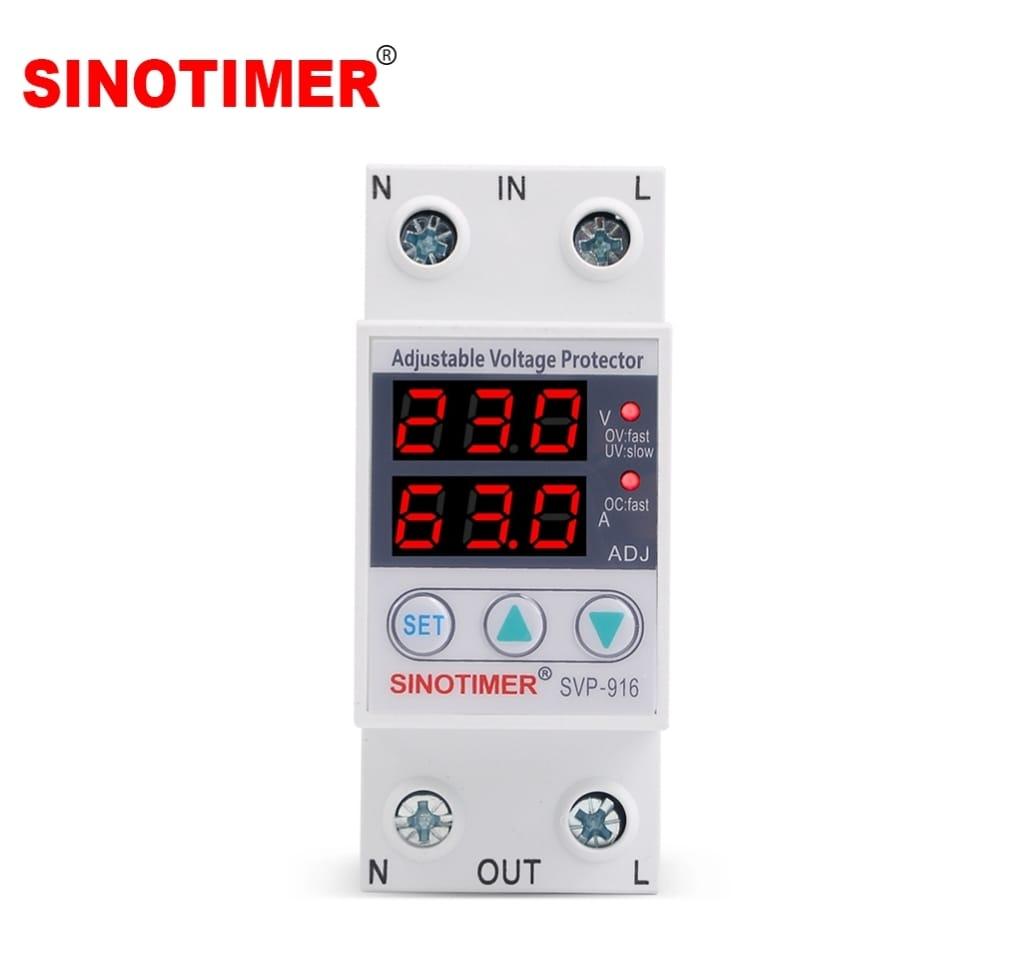 Реле защиты от перенапряжения SVP-916 63A Sinotimer