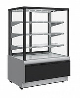 Витрина холодильная КC70 VM 1.3-1 LIGHT 9006-9005 (ВХСв-1,3 д Carboma Cube ТЕХНО)