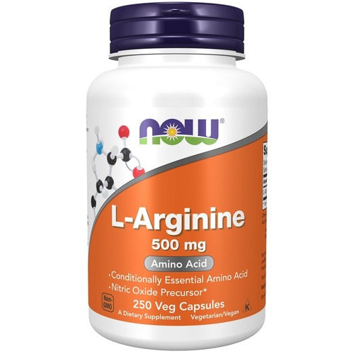 Аминокислоты L-Arginine 500 mg, 250 caps, NOW - фото 1 - id-p109273704