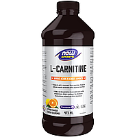 Май қыздырғыш L-Carnitine Liquid, 473 ml, NOW Citrus