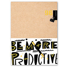 Тетрадь 96л., А4, клетка BG "Be more productive", выб. лак