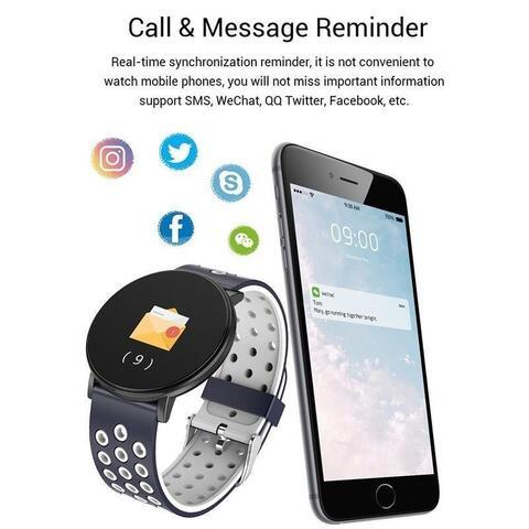 Умные часы-фитнес браслет FitPro MAX 119+ {Bluetooth, Android, iOS, IP67, датчик пульса и давления} (Красный) - фото 4 - id-p109289641