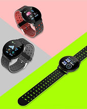 Умные часы-фитнес браслет FitPro MAX 119+ {Bluetooth, Android, iOS, IP67, датчик пульса и давления} (Голубой), фото 3