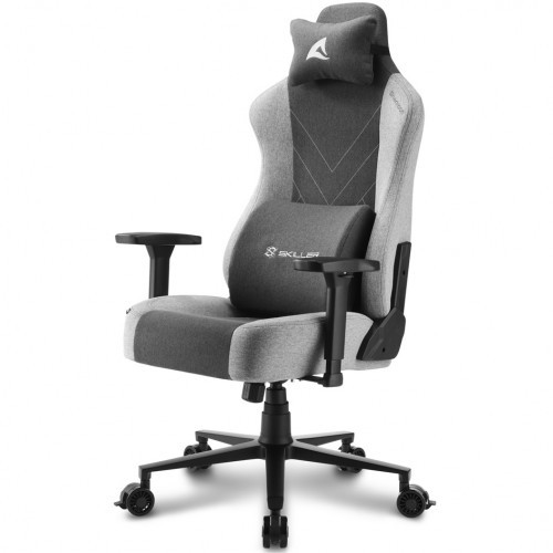 Sharkoon Skiller SGS30 Fabric Black/Grey компьютерный стул (Skiller SGS30 FabricGy v2) - фото 3 - id-p109291015