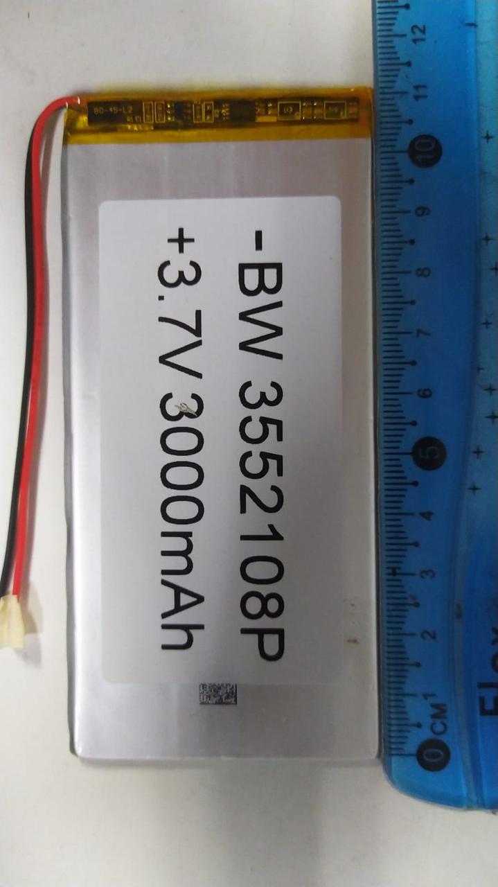Литий-полимерный аккумулятор BW3552108P (108X52X3mm) 3,7V 3000 mAh - фото 3 - id-p109291581