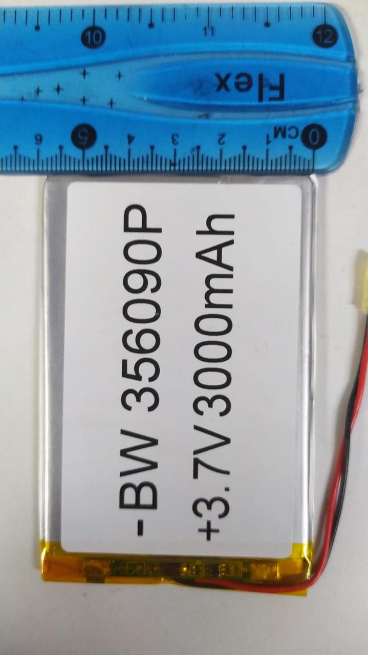 Литий-полимерный аккумулятор BW356090P (90X60X3mm) 3,7V 3000 mAh - фото 2 - id-p109291750
