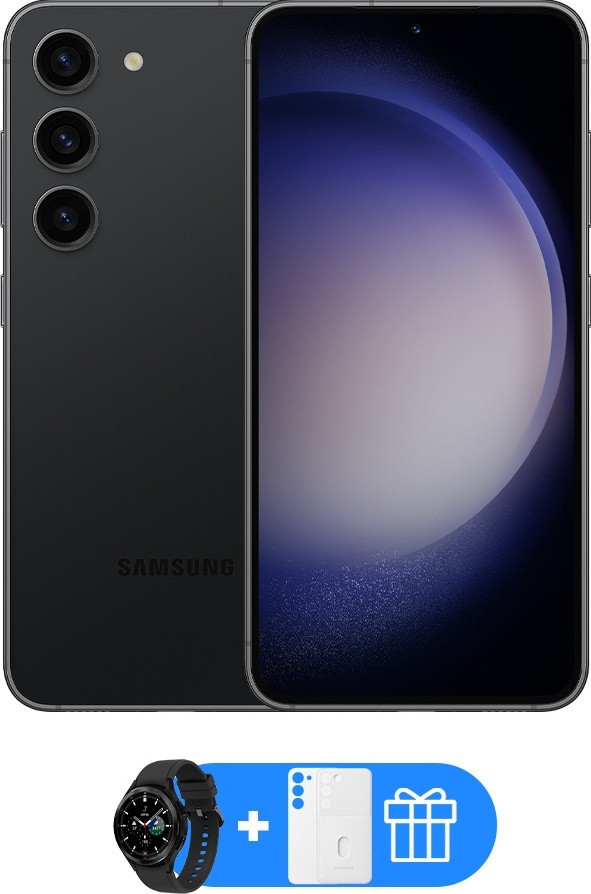 Смартфон Samsung Galaxy S23 5G 8/128GB + ПОДАРОК Черный - фото 1 - id-p109292007