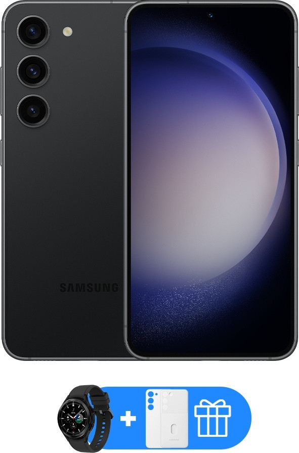 Смартфон Samsung Galaxy S23 5G 8/256GB + ПОДАРОК Черный - фото 1 - id-p109292084