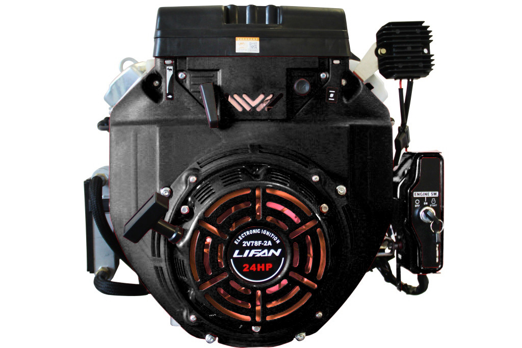 Двигатель LIFAN 2V78F-2A 20A (24 л.с., вал 25мм, эл. стартер, катушка 20А) - фото 1 - id-p82305264