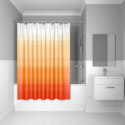 Штора для ванной комнаты 200*200 см,полиэстер, Orange Horizon, IDDIS