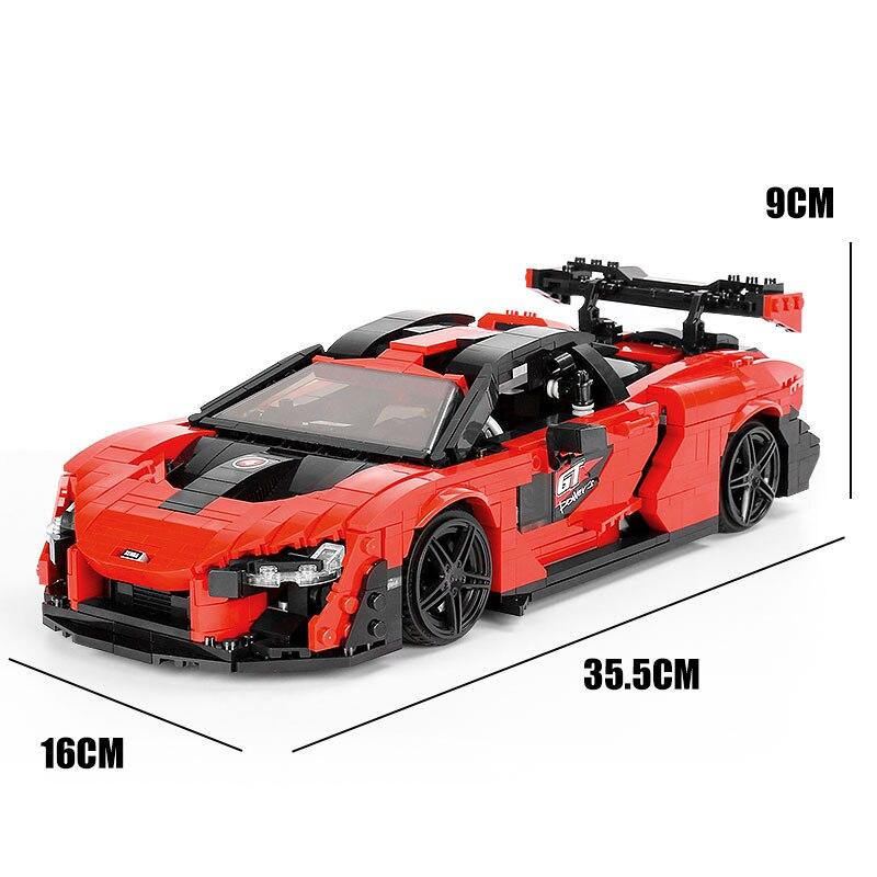 Конструктор Mould King 10007 McLaren Senna красная - фото 1 - id-p109298545