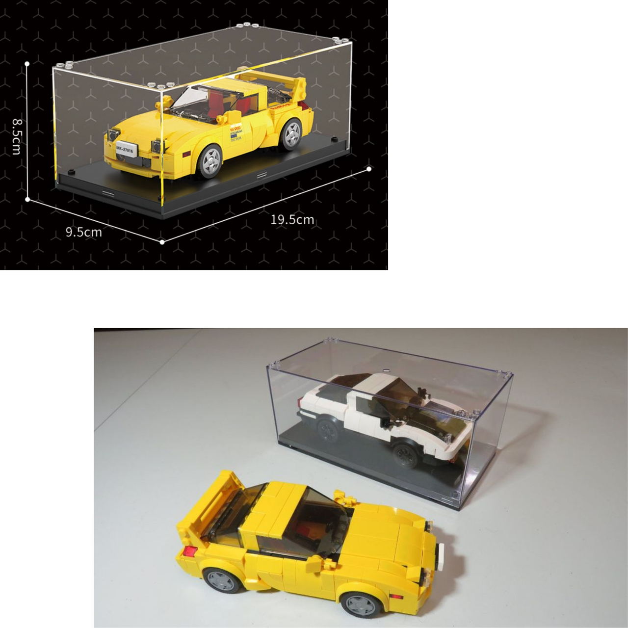 Конструктор Mazda RX-7 желтая 329 деталей