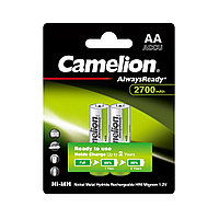 Аккумулятор CAMELION AlwaysReady Ni-MH Rechargeable NH-AA2700ARBP2 2 шт. в блистере