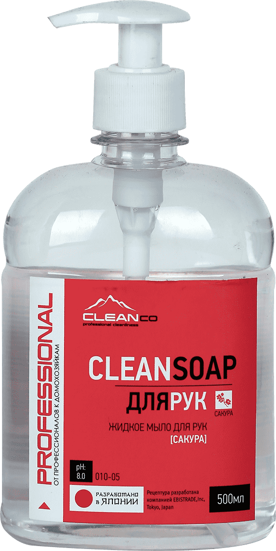 Жидкое мыло для рук CleanCo "CLEANSOAP САКУРА" (0.5 литра)
