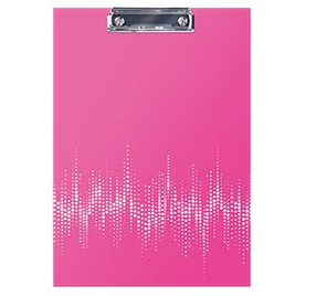 Планшет с зажимом Berlingo "Neon" А4, ламинированный, неоновый розовый