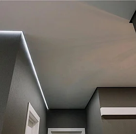 Парящий профиль БП 80 Белый муар