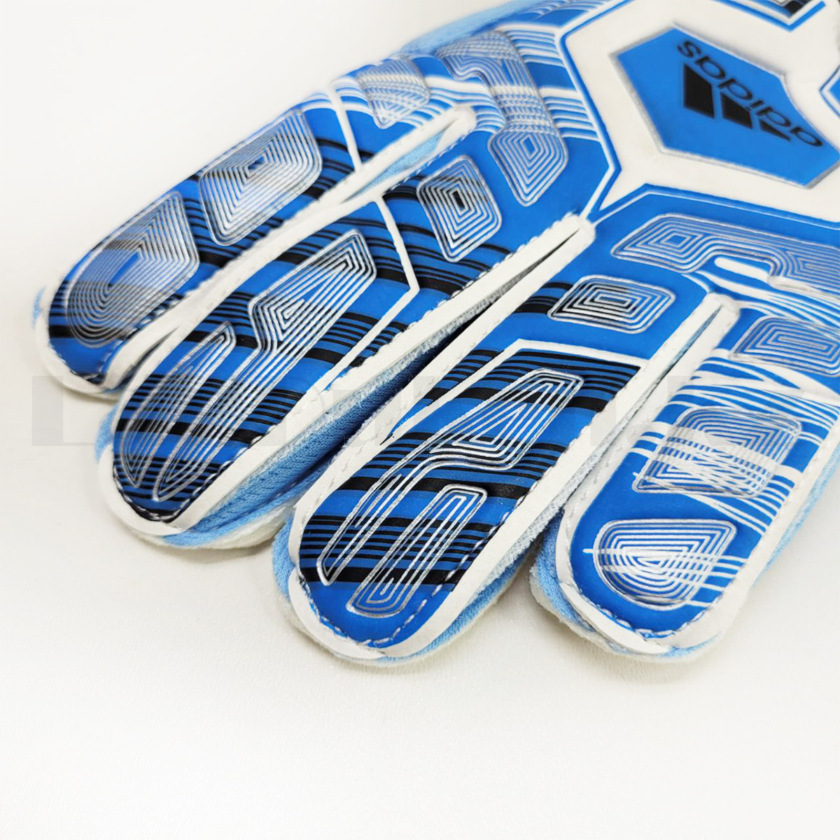 Перчатки вратарские футбольные голубые (размер 5 - XS) - фото 5 - id-p109311131
