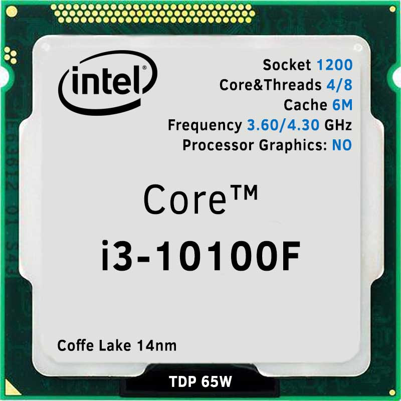 Core i3-10100F oem/tray - фото 1 - id-p99095034