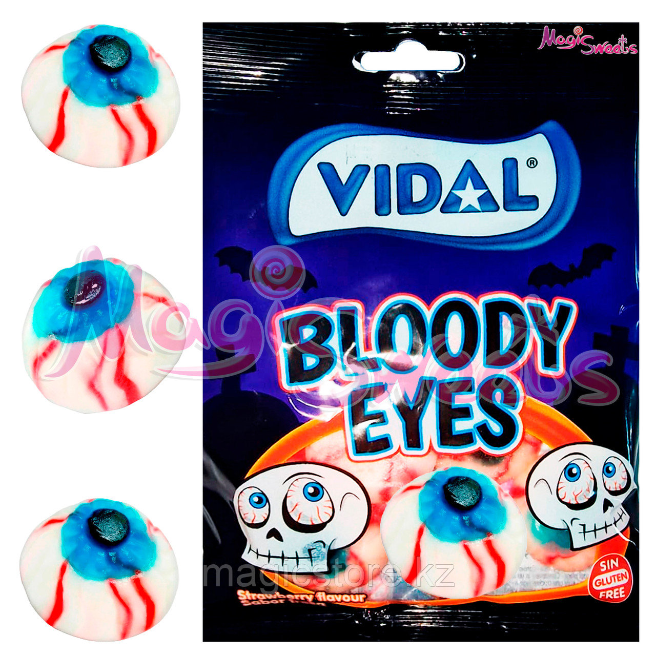 VIDAL Мармелад "Кровавые глаза" 90 гр./ Упаковка 14 шт./ Испания - фото 1 - id-p109312098