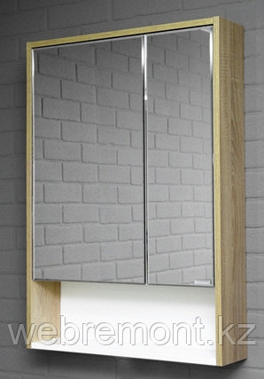 Шкаф-зеркало Prime 60 см Дуб Сонома ДОМИНО, фото 2