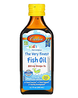 Балаларға арналған норвегиялық балық майы Kids The Very Finest Fish Oil 800 mg Lemon 200ml