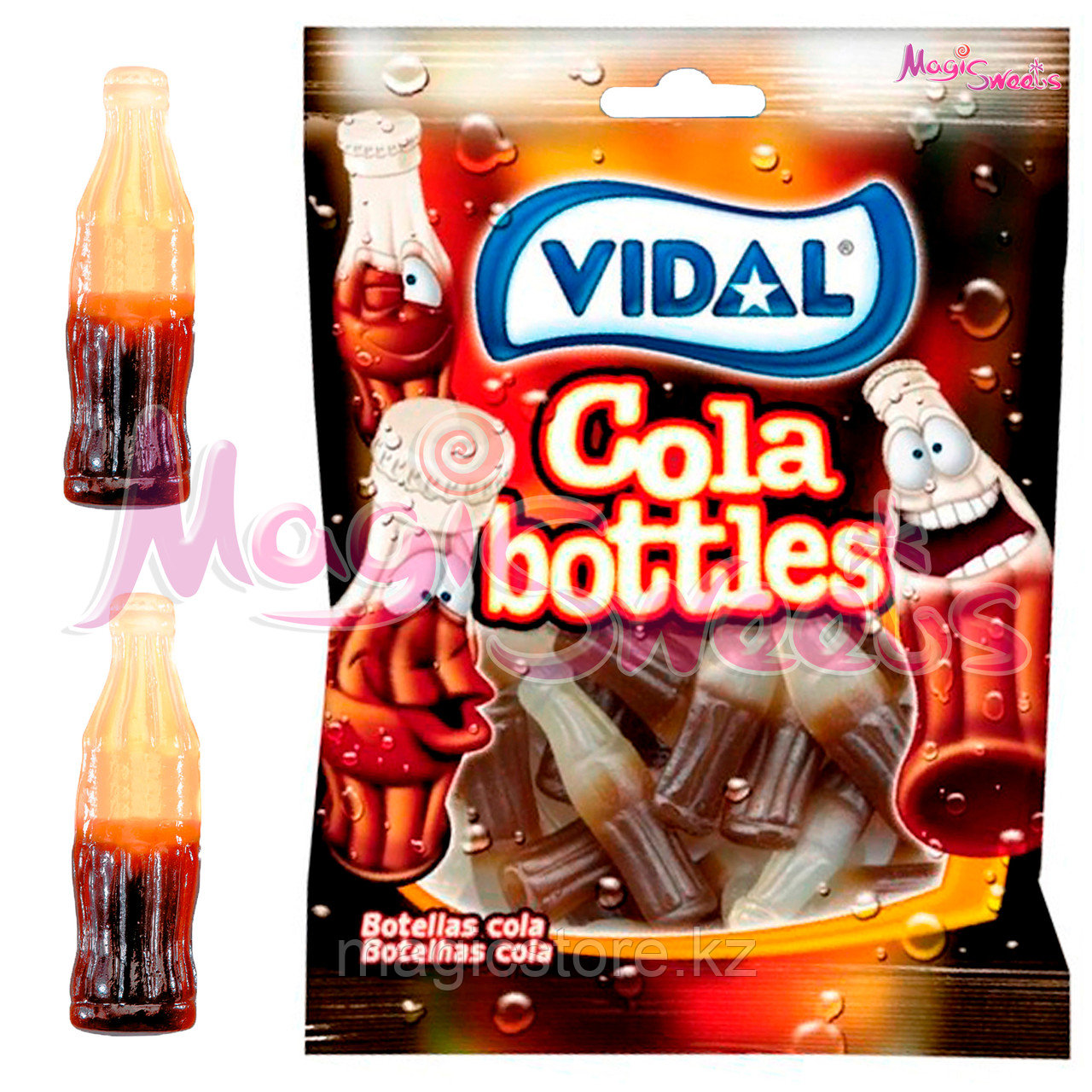 VIDAL Мармелад "Кола бутылочка" 90 гр./ Упаковка 14 шт./ Испания - фото 1 - id-p109312849