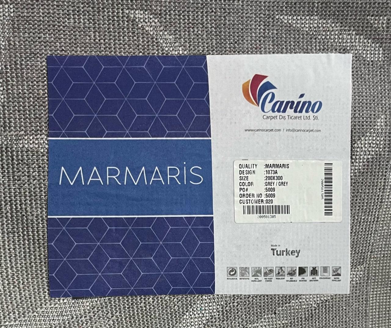 Эксклюзивный турецкий Marmaris ковер 400x700 см, 1073A Grey/Grey Алматы - фото 3 - id-p109313202
