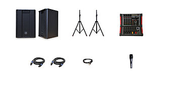 Комплект музыкальной аппаратуры на 300W
