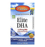 Carlson elita dha, апельсиновый вкус, 2270, 100мл