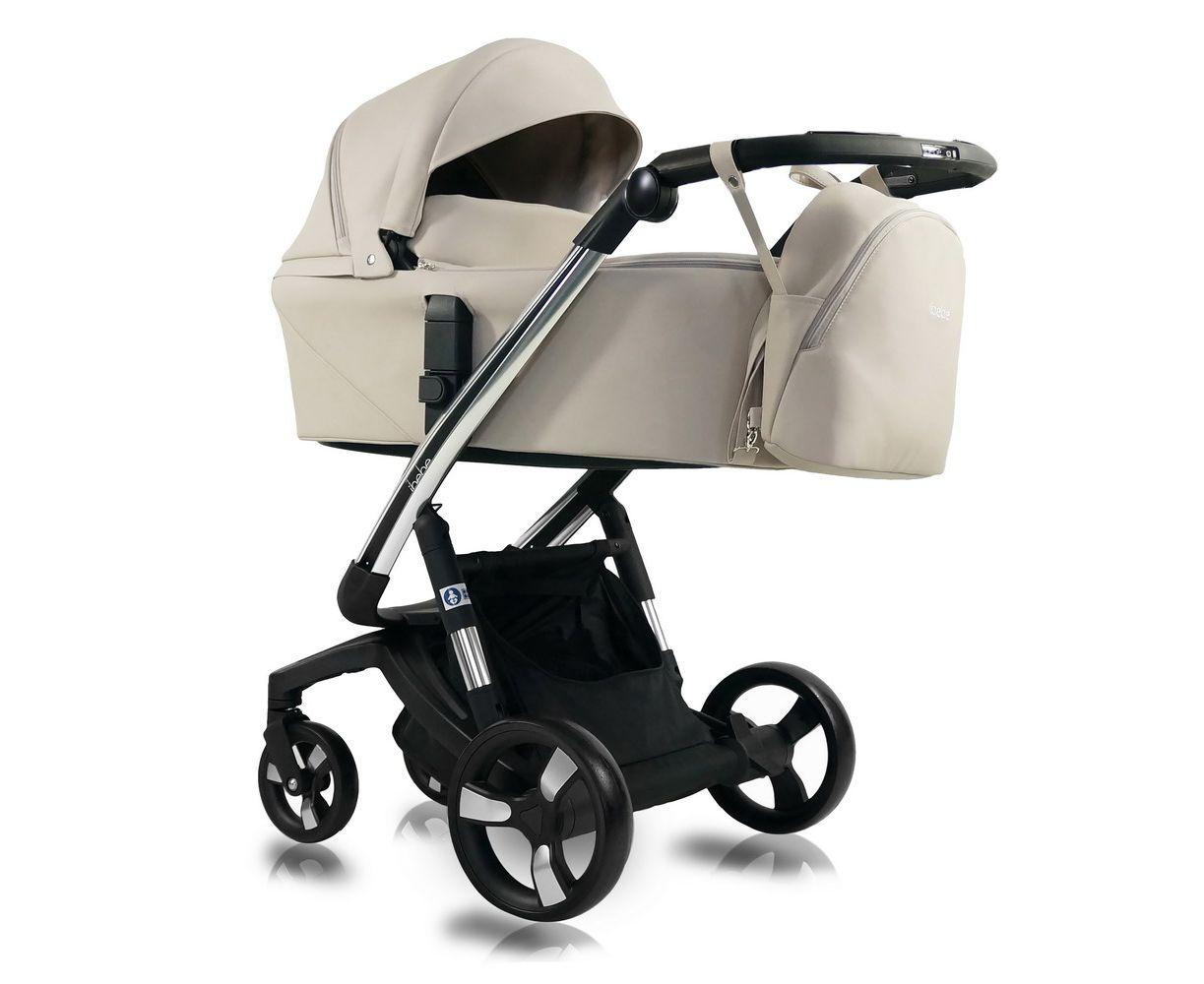 IBEBE Коляска 2 в 1 I-Stop Leather Beige/Chrome