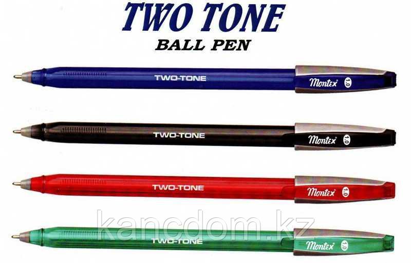 Ручка шариковая 1.0mm Montex Two Tone black - фото 1 - id-p109315711