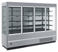 Горка холодильная Carboma FC 20-08 VV 2,5-1 Standard 9006-9005 (фронт X5, распашные двери)
