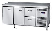 Стол холодильный Abat СХС-60-02 (2 ящика, 2 двери, борт)