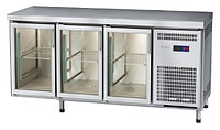 Стол холодильный Abat СХС-70-02 (3 двери-стекло, без борта)