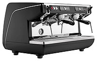 Кофемашина Nuova Simonelli Appia Life 2Gr S қара, жоғары топтар, экономайзер, жартылай автомат