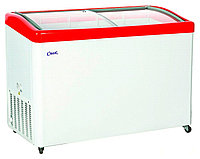 Ларь морозильный Снеж МЛГ-400 (подсветка), красный