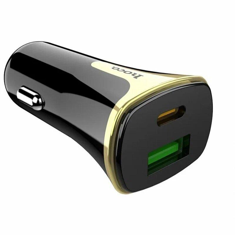 Зарядное устройство автомобильное HOCO Z31A, USB Type-C, QC 3.0 - фото 2 - id-p109327783