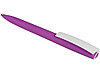 Ручка пластиковая soft-touch шариковая Zorro, фиолетовый/белый, фото 5