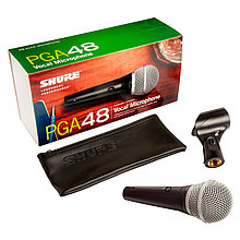 Shure PGA48-XLR-E кардиоидный вокальный микрофон с выключателем, с кабелем XLR-XLR